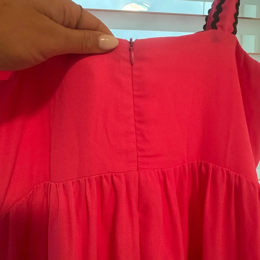 NWT TCEC Red and Black Spaghetti Strap Sundress Maxi - Picture 4 of 5